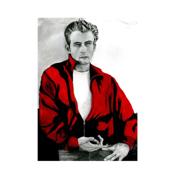“Rebel in Red” – James Dean Limited Edition Portrait Print