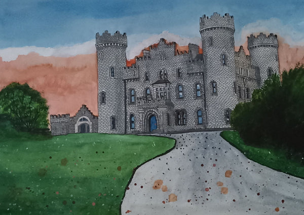 Clonyn Castle, Delvin, County Westmeath.  Original Painting.