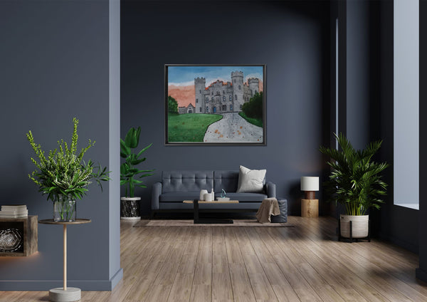 Clonyn Castle, Delvin, County Westmeath.  Original Painting.