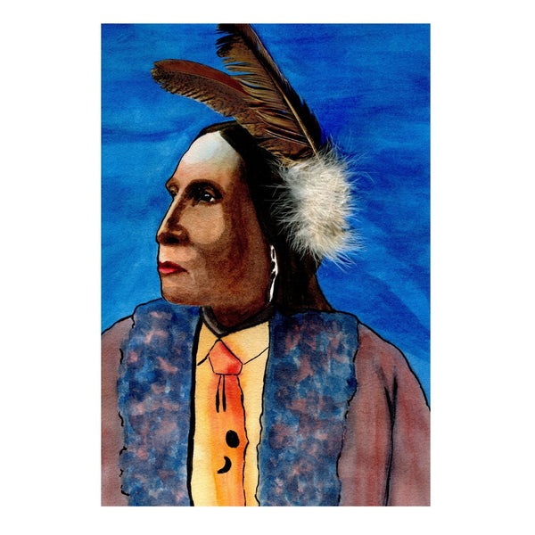 “Spirit of the Plains – Chief Portrait”  Original Portrait Painting