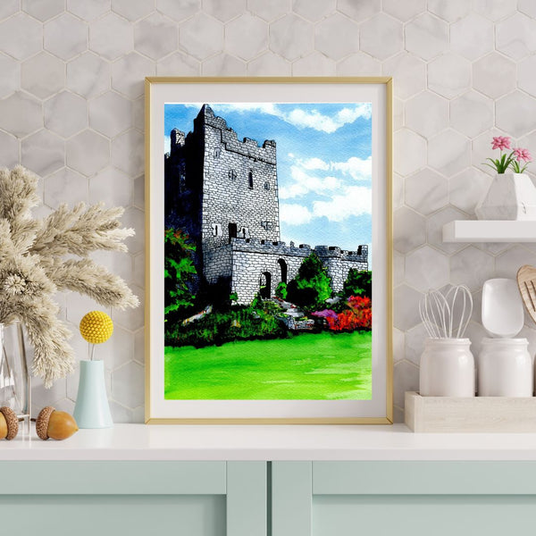 Clonony Castle, County Offaly.  Limited Edition Giclée Print.