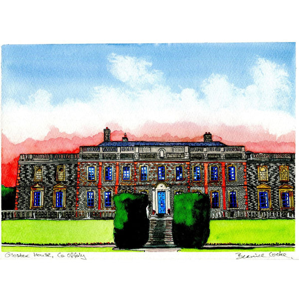 Gloster House, County Offaly.  Limited edition Giclée Print
