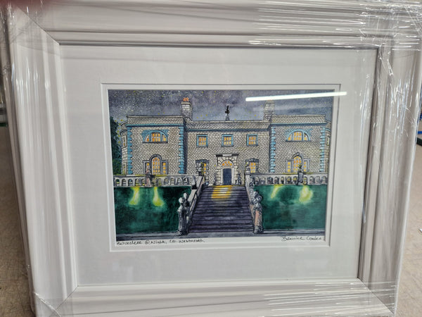 Belvedere House at Night, County Westmeath.  Original Painting.
