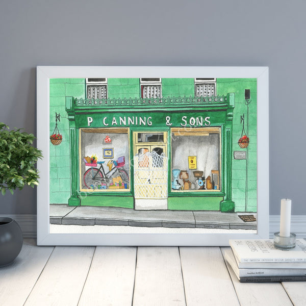 Old Shop Front, Woodford, Co. Galway - Giclée Print.