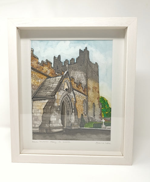 Adare Trinitarian Abbey, Adare, Co. Limerick, Ireland. Pen and Watercolor Original Painting.