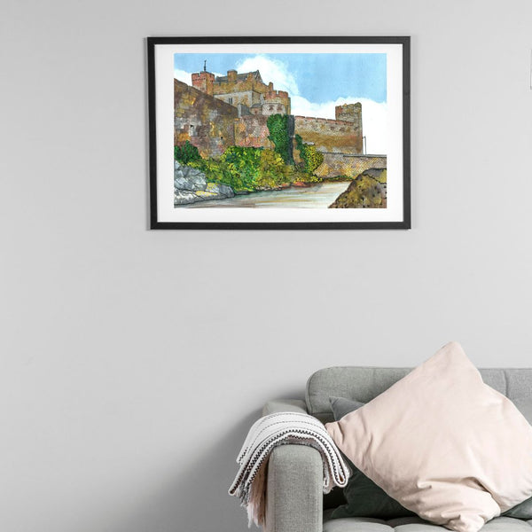 Cahir Castle, Cahir, Co. Tipperary - Giclée Print.