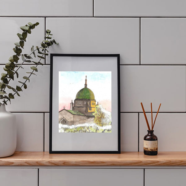 Galway Cathedral, Winter Scene - Giclée Print.