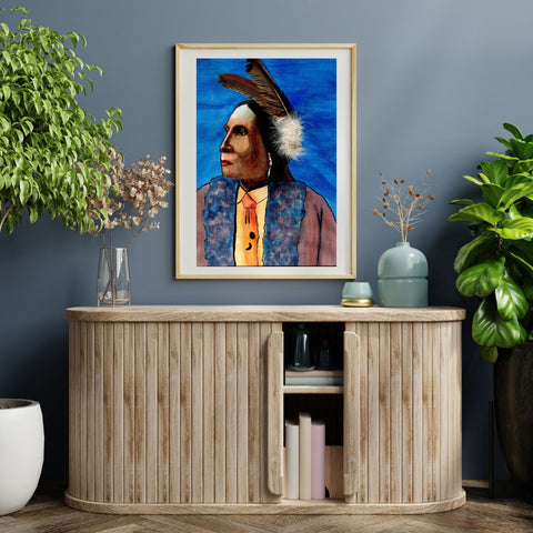 “Spirit of the Plains – Chief Portrait”  Limited Edition Portrait Print