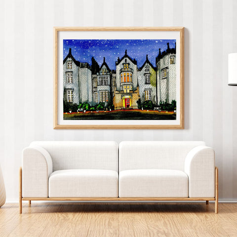 Kinnitty Castle, County Offaly, Giclée Print Limited Edition