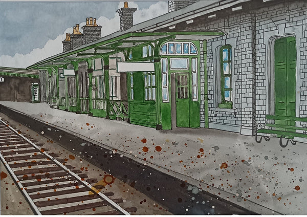 Athlone Railway 1967, County Westmeath, Original Painting