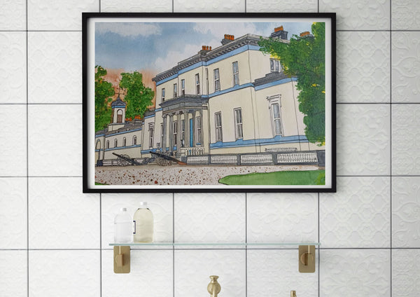 Middleton Park House, County Westmeath.  Original Painting.