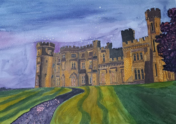 Killua Castle, County Westmeath.  Original Painting.