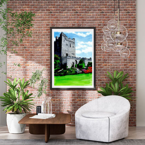 Clonony Castle, County Offaly.  Limited Edition Giclée Print.