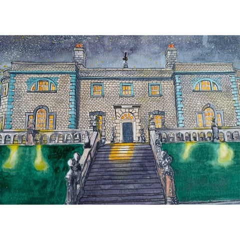 Belvedere House at Night, Co. Westmeath, Ireland - Giclée Print