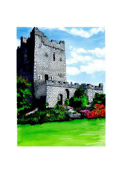 Clonony Castle, County Offaly.  Limited Edition Giclée Print.