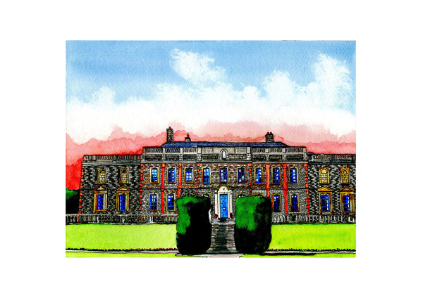 Gloster House, County Offaly.  Limited edition Giclée Print
