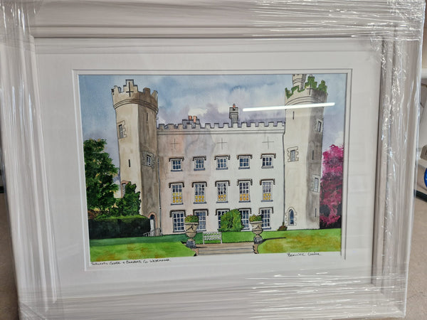 Tullynally Castle and Gardens, County Westmeath.  Original Painting.