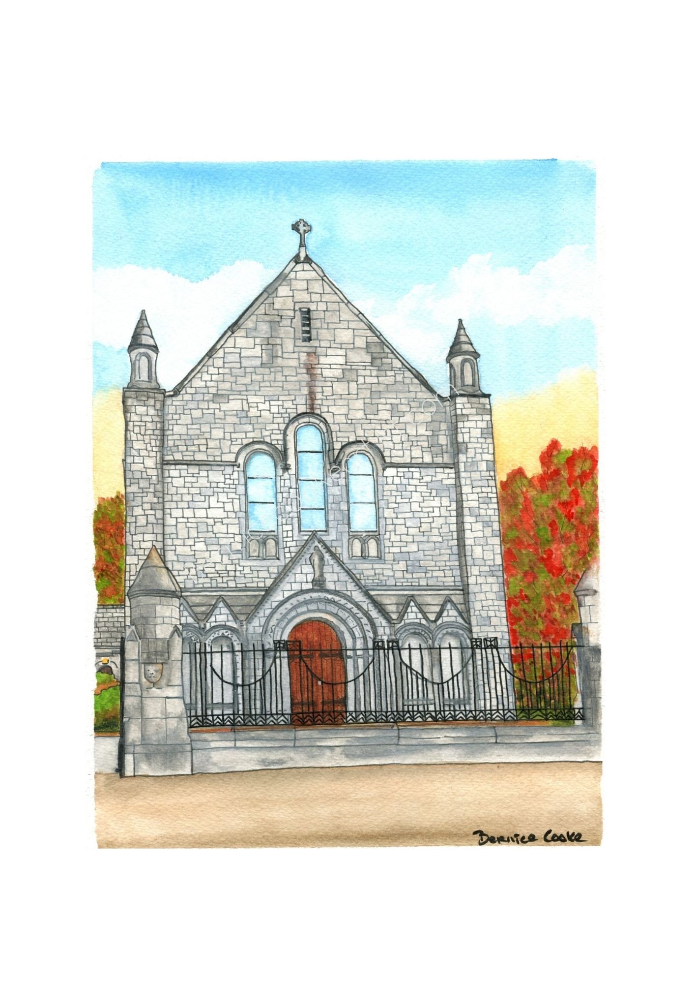 The Honan Chapel, University College Cork - Giclée Print.