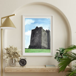 Redwood Castle - Lorrha, Co. Tipperary,  - Giclée Print.