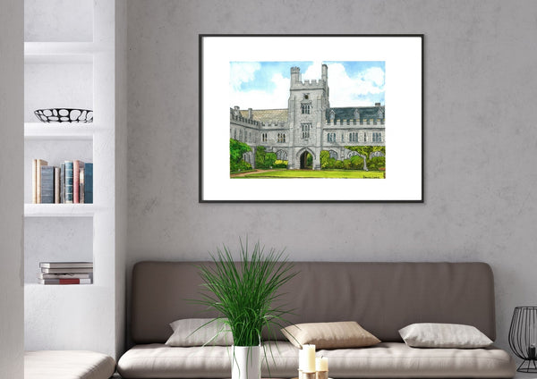 The Quadrangle University College Cork,  - Giclée Print.