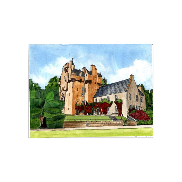 Crathes Castle, Banchory, Scotland.  Giclée Print