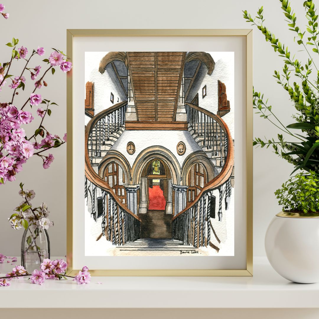 The Staircase of All Hallows  - Giclée Print.