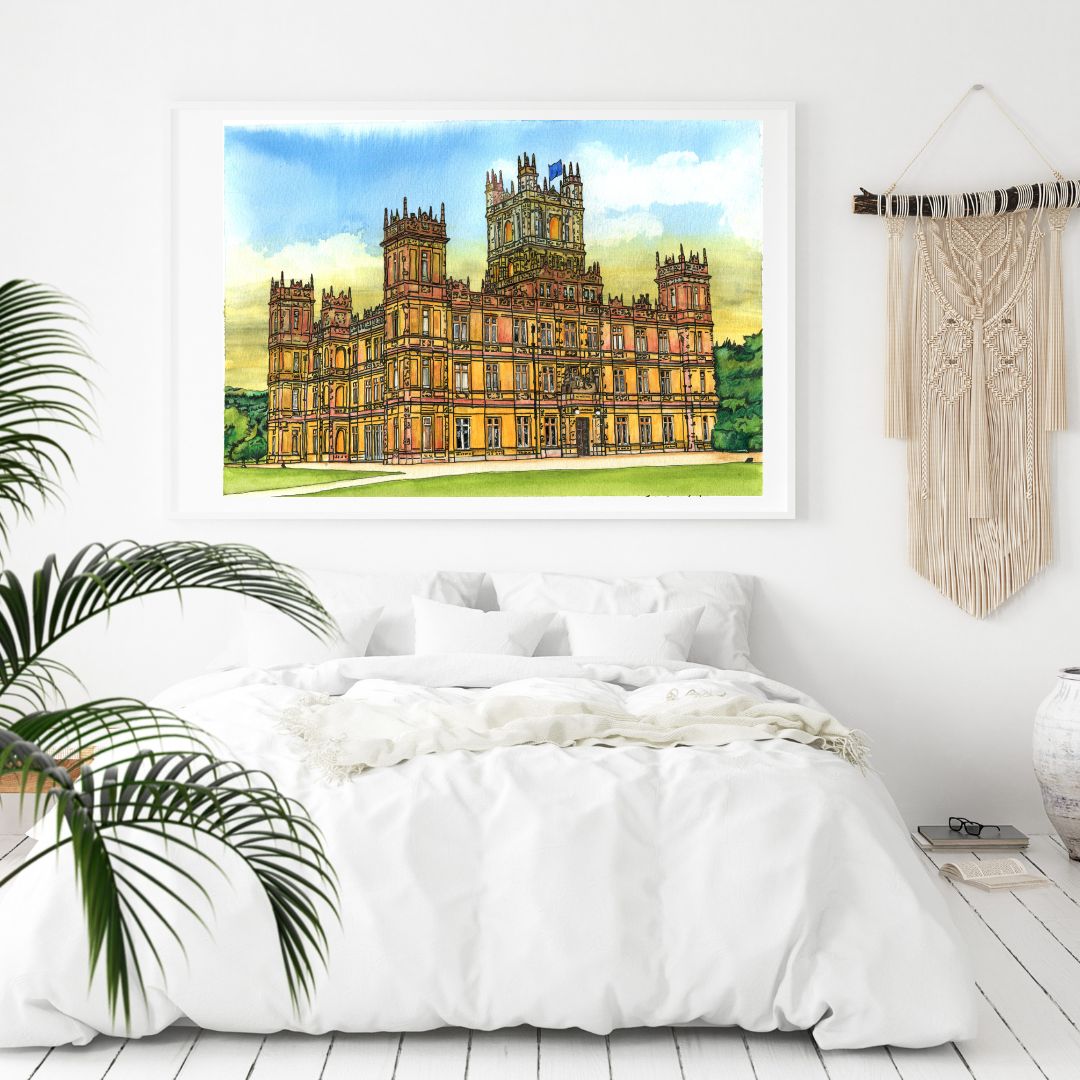 The Real Downton Abbey - Highclere Castle, England - Giclée Print.