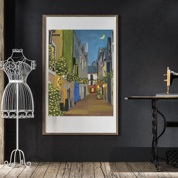 Kirwans Lane at Christmas, Galway  - Giclée Print.