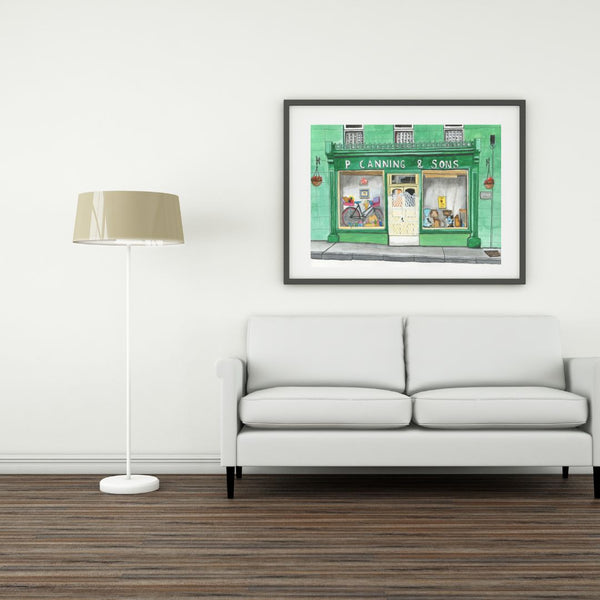 Old Shop Front, Woodford, Co. Galway - Giclée Print.